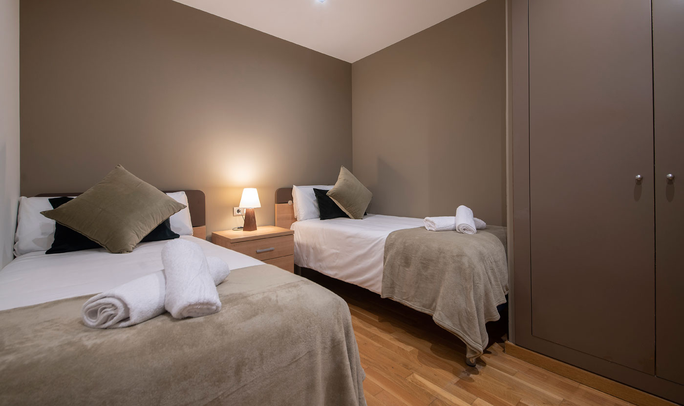 Habitación doble en Suite Sagrada con dos camas individuales